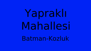 Yapraklı Mahallesi Thumbnail