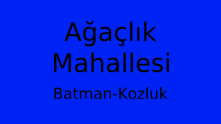 Ağaçlık Mahallesi Thumbnail