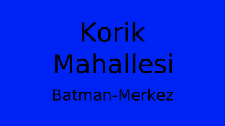 Korik Mahallesi Thumbnail