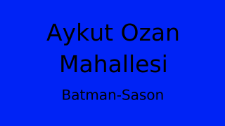 Aykut Ozan Mahallesi Thumbnail