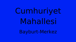 Cumhuriyet Mahallesi Thumbnail