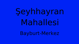 Şeyhhayran Mahallesi Thumbnail