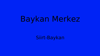 Baykan Belediyesi, Siirt Thumbnail