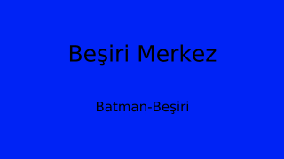 Beşiri Belediyesi, Batman Thumbnail