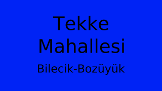 Tekke Mahallesi Thumbnail