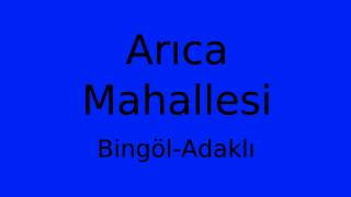 Arıca Mahallesi Thumbnail