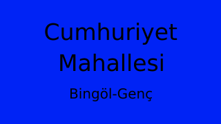 Cumhuriyet Mahallesi Thumbnail