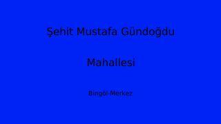 Şehit Mustafa Gündoğdu Mahallesi Thumbnail