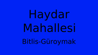 Haydar Mahallesi Thumbnail