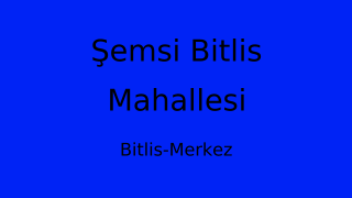 Şemsi Bitlis Mahallesi Thumbnail
