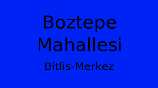 Boztepe Mahallesi Thumbnail