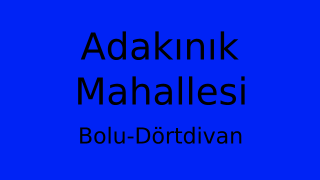 Adakınık Mahallesi Thumbnail