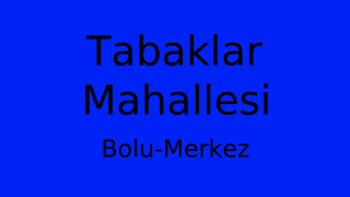 Tabaklar Mahallesi Thumbnail