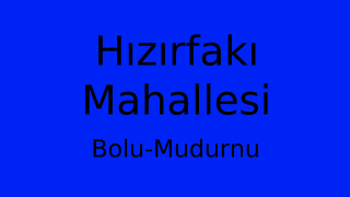Hızırfakı Mahallesi Thumbnail