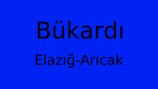 Bükardı, Arıcak, Elazığ Thumbnail