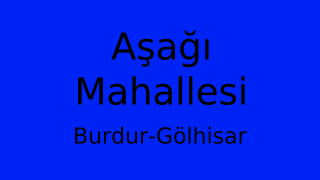Aşağı Mahallesi Thumbnail