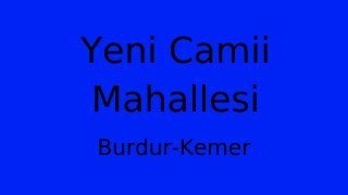 Yeni Camii Mahallesi Thumbnail