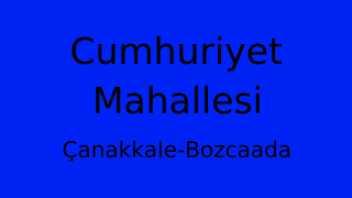 Cumhuriyet Mahallesi Thumbnail