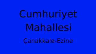 Cumhuriyet Mahallesi Thumbnail
