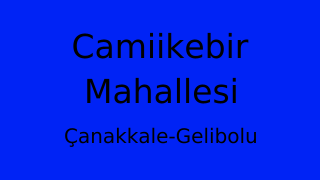 Camiikebir Mahallesi Thumbnail