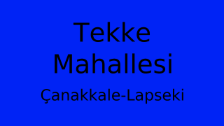 Tekke Mahallesi Thumbnail