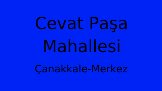 Cevat Paşa Mahallesi Thumbnail