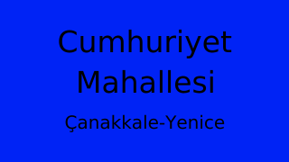 Cumhuriyet Mahallesi Thumbnail