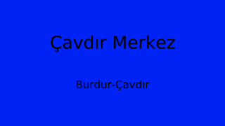 Çavdır Belediyesi, Burdur Thumbnail