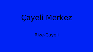 Çayeli Belediyesi, Rize Thumbnail