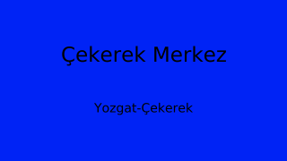 Çekerek Belediyesi, Yozgat Thumbnail