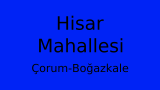 Hisar Mahallesi Thumbnail