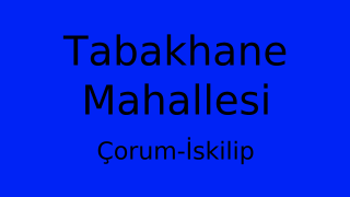 Tabakhane Mahallesi Thumbnail