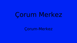 Çorum Merkez Belediyesi, Çorum Thumbnail