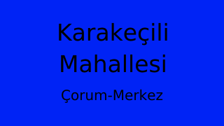 Karakeçili Mahallesi Thumbnail