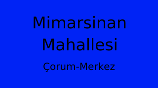 Mimarsinan Mahallesi Thumbnail
