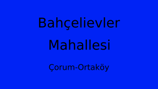 Bahçelievler Mahallesi Thumbnail
