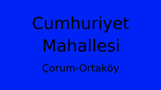 Cumhuriyet Mahallesi Thumbnail