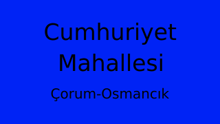 Cumhuriyet Mahallesi Thumbnail