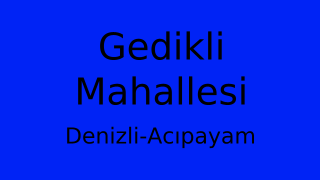 Gedikli Mahallesi Thumbnail