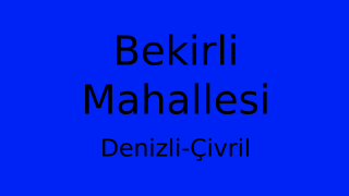 Bekirli Mahallesi Thumbnail