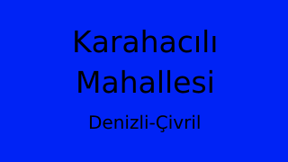 Karahacılı Mahallesi Thumbnail