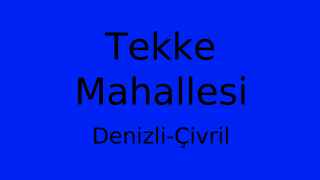 Tekke Mahallesi Thumbnail