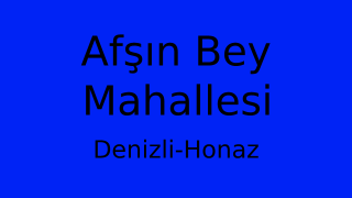 Afşın Bey Mahallesi Thumbnail