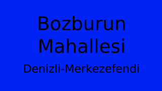 Bozburun Mahallesi Thumbnail