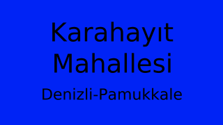 Karahayıt Mahallesi Thumbnail