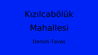 Kızılcabölük Mahallesi Thumbnail
