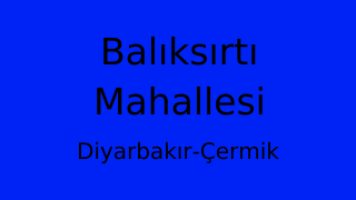 Balıksırtı Mahallesi Thumbnail
