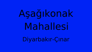 Aşağıkonak Mahallesi Thumbnail