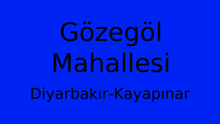 Gözegöl Mahallesi Thumbnail