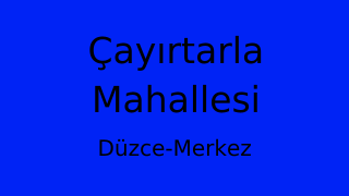Çayırtarla Mahallesi Thumbnail